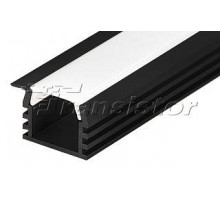 Профиль встраиваемый [2 м] Arlight PDS-F-2000 ANOD Black 017642