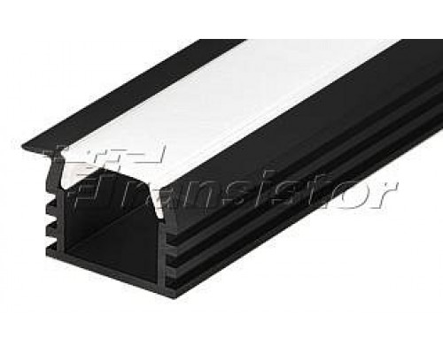 Профиль встраиваемый [2 м] Arlight PDS-F-2000 ANOD Black 017642
