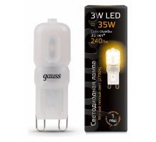 Лампа светодиодная Gauss  G9 3Вт 2700K 107409103