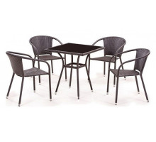 Набор уличный T282BNS/Y137C-W53 Brown 4Pcs