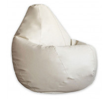 Кресло-мешок Кремовая ЭкоКожа 3XL