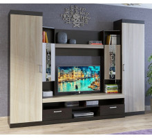 Стенка для гостиной Мальта СТЛ.250.00 дуб феррара, ясень шимо светлый