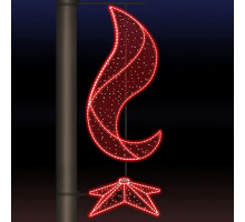 Панно световое День Победы [0.64x1.53 м] RL-KN-9-2-dR