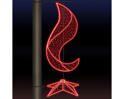 Панно световое День Победы [0.64x1.53 м] RL-KN-9-2-dR