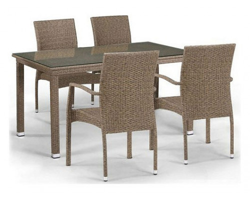 Набор уличный Ормилия T256B/Y379B-W56 Light brown 4Pcs