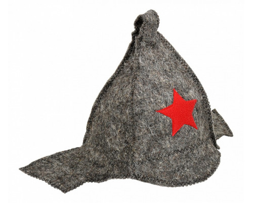 Шапка для бани универсальная Буденовка