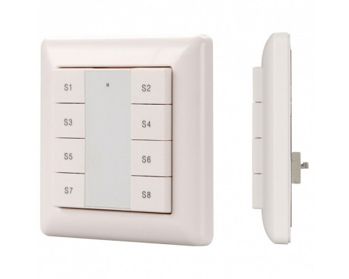 Панель-диммера клавишная накладная Arlight Intelligent DALI-223-1G-8SC-IN (BUS)