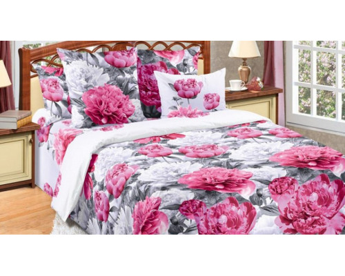 Постельное белье двуспальное Пионы