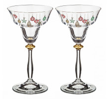 Набор из 2 подсвечников Елочные игрушки 674-477