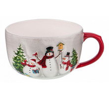 Кружка (590 мл) Веселые Снеговики 493-770