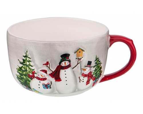 Кружка (590 мл) Веселые Снеговики 493-770