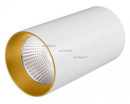 Накладной светильник Arlight SP-POLO-SURFACE-R85-15W White5000 (WH-GD, 40 deg) 027523