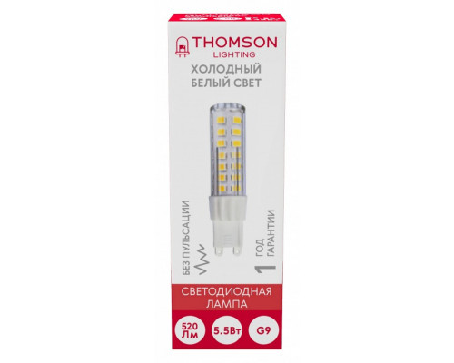 Лампа светодиодная Thomson G9 G9 5.5Вт 6500K TH-B4248
