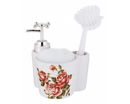 Дозатор для моющего средства (13x11x10 см) Корейская роза 755-193