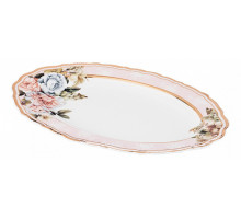 Блюдо декоративное (31.5х22х2.5 см) Пудровый шлейф 586-355