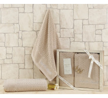 Набор из 2 полотенец для ванной Ebru S.018кофе