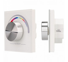 Панель-регулятора цвета RGB роторная встраиваемая Arlight Rotary SR-2836-RGB White (3V,RGB,1зона)