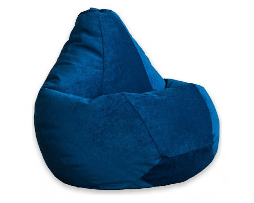 Кресло-мешок Синий Микровельвет 3XL