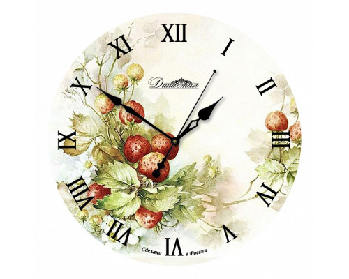 Настенные часы (33x33x4 см) Ягоды 01-018