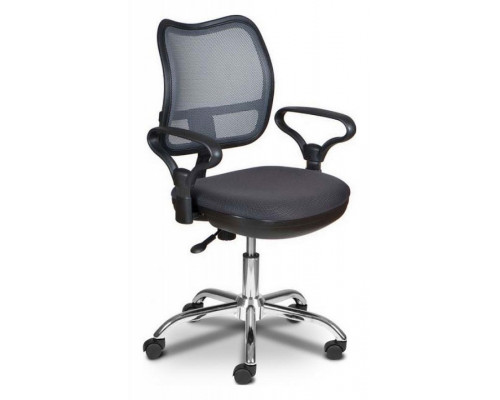 Кресло компьютерное Бюрократ CH-799SL/DG/TW-12темно-серый/хром
