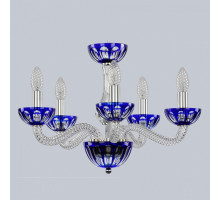 Подвесная люстра Bohemia Ivele Crystal Ivele Crystal 2 1309/5/165 Ni Cl/Clear-Blue/H-1H
