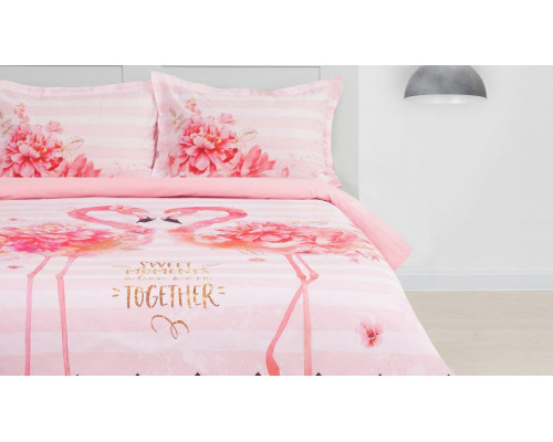 Постельное белье полутораспальное Flamingo