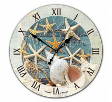 Настенные часы (33x33x4 см) Красное море 01-014