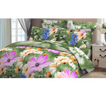 Постельное белье семейное Нежная Космея-1