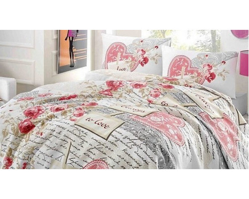 Постельное белье евростандарт Serenay Kirmizi