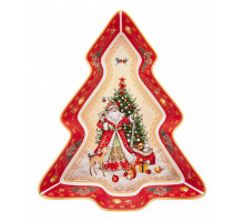 Блюдо (25x21x4 см) Дед Мороз 85-1754