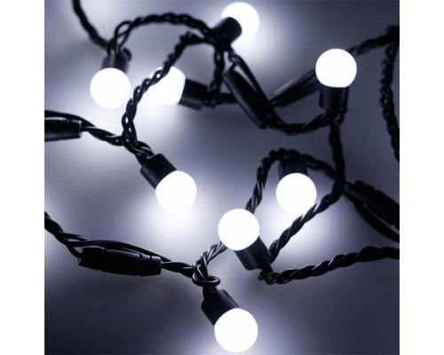 Гирлянда нить [20 м] Ball ARD-BALL-CLASSIC-D17.5-20000-BLACK-200LED WHITE (230V, 14W)