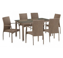 Набор уличный T256B/Y379B-W56 Light Brown 6Pcs