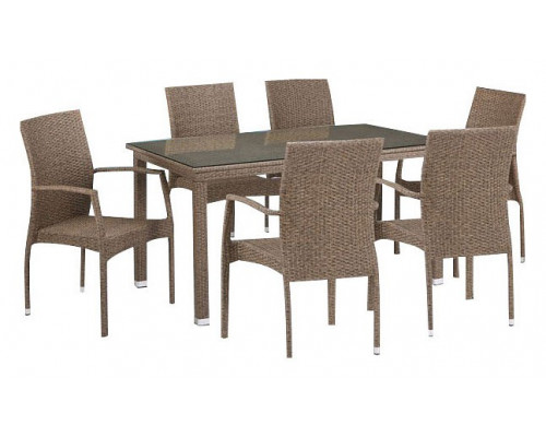 Набор уличный T256B/Y379B-W56 Light Brown 6Pcs