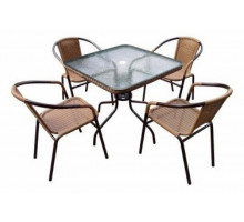 Набор уличный Николь-2LB TLH-037С-TLH070SR-70x70 Light Beige (4+1)