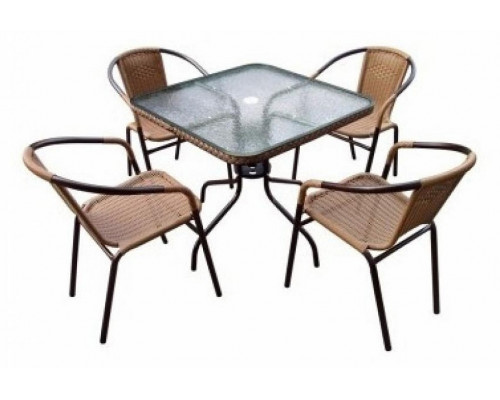 Набор уличный Николь-2LB TLH-037С-TLH070SR-70x70 Light Beige (4+1)