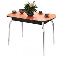 Стол обеденный Милан ром/венге цаво/оранжевый