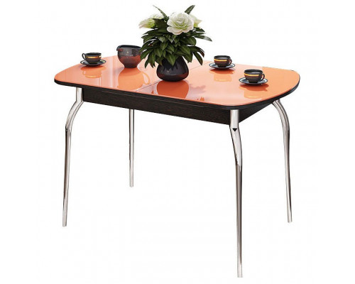 Стол обеденный Милан ром/венге цаво/оранжевый