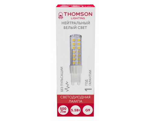 Лампа светодиодная Thomson G9 G9 5.5Вт 4000K TH-B4214