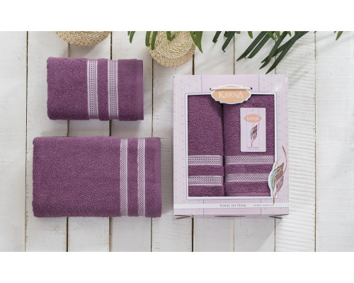 Набор из 2 полотенец для ванной PETEK