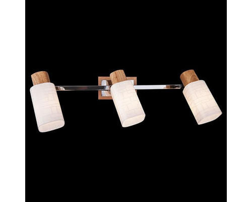 Спот Eurosvet Savier 20029/3 хром/светлое дерево