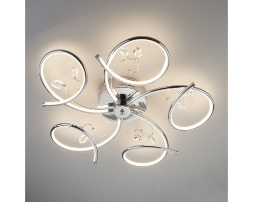 Потолочная люстра Eurosvet Agata 90089/5 хром 75W