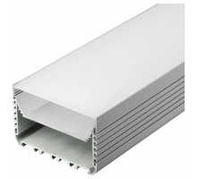 Короб накладной [2 м] Arlight ALU-POWER-W8070-2000 ANOD+FROST 018952