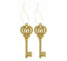 Набор из 2 елочных игрушек Ключи 858-158