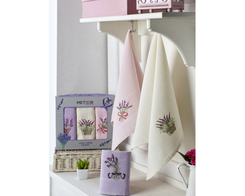 Набор из 3 полотенец для кухни Kanavice Lavanta