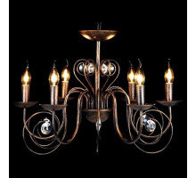 Подвесная люстра Eurosvet Tomas 60018/6 черный с золотом