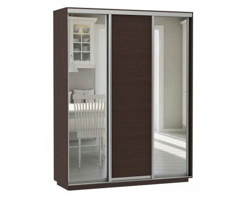Шкаф-купе Экспресс Медиум (2 зеркала) Трио 1800x600x2400