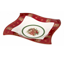 Блюдо декоративное (26х26х4 см) Christmas Collection 586-292