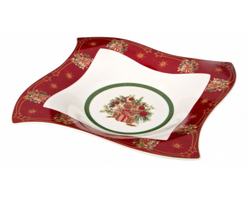 Блюдо декоративное (26х26х4 см) Christmas Collection 586-292