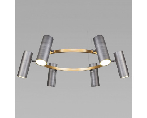 Подвесная люстра Eurosvet Spacer 90103/6 матовый серый/золото