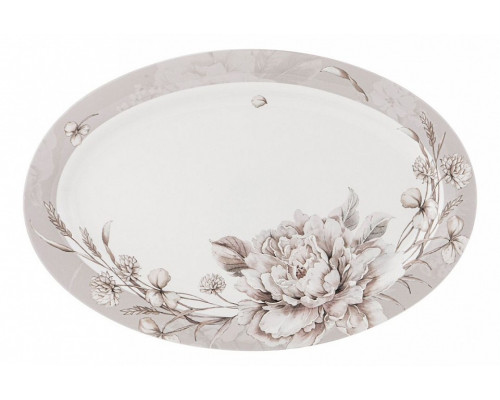 Блюдо декоративное (36x24 см) White flower 415-2126
